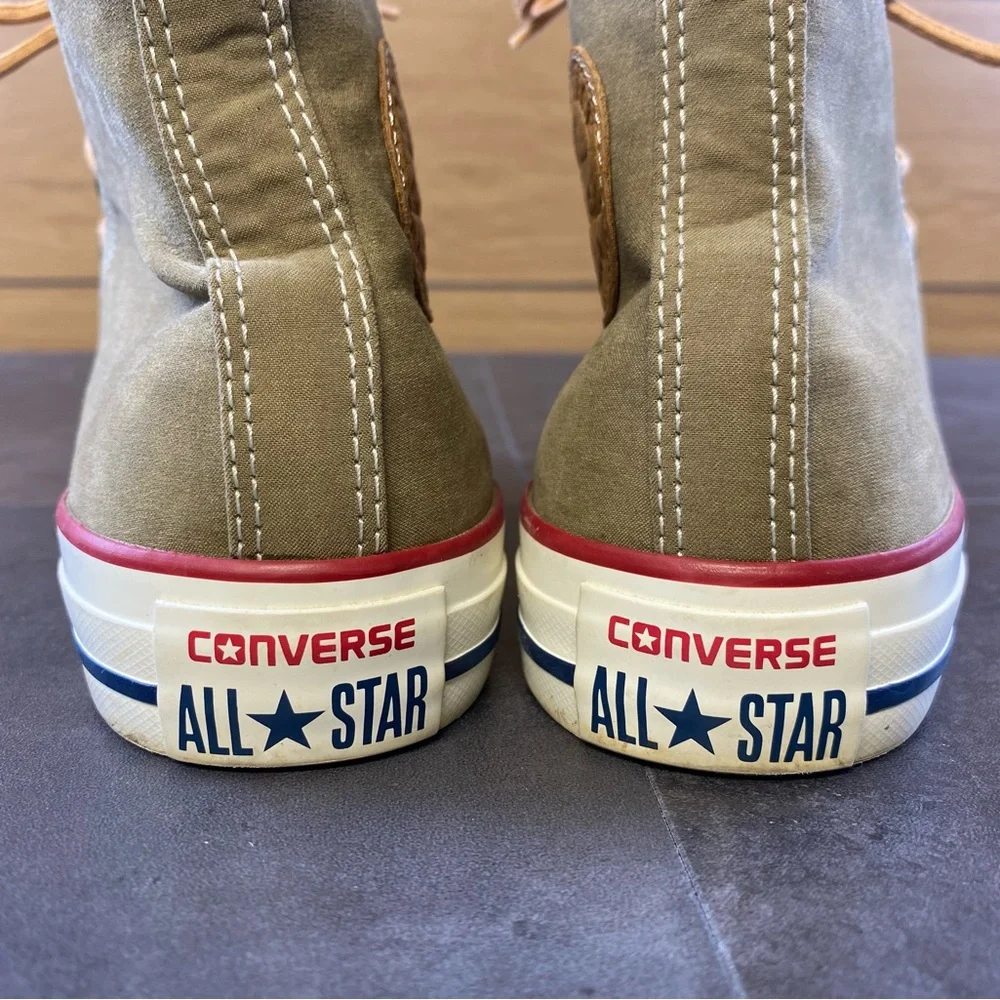 Converse Unisex Tan Lux peached suede High-Top Athletic Shoes W7 M5 - Picture 5 of 8